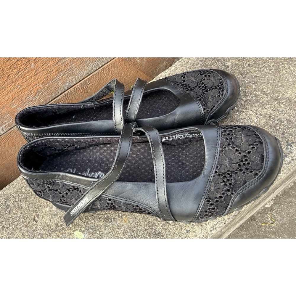 SKECHERS Mary Jane 21687 Black Casual Active Shoes Womens Size US 6.5 EU 36.5 - Picture 2 of 6